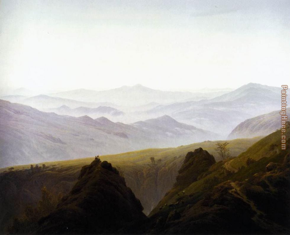 Morning in the Mountains painting - Caspar David Friedrich Morning in the Mountains art painting